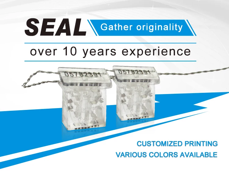 Mams7016 Polycarbonate Plastic Gas Meter Security Seals With Wire