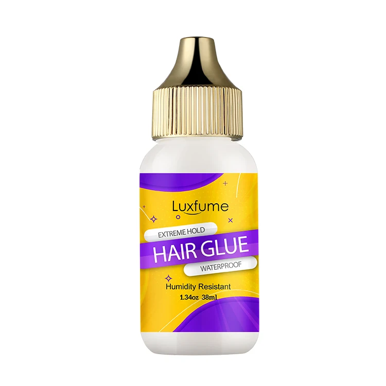 

Pineapple Waterproof Super Hold Lace Wig Adhesive Private Label Glue for front wig lace 38ml Latex Free Fast Drying Invisible