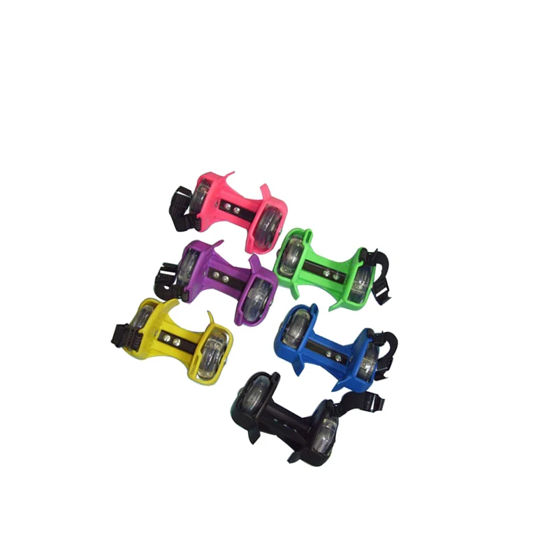 

Adjustable heel skate flashing roller skate, Blue,pink,red,green,purple,black