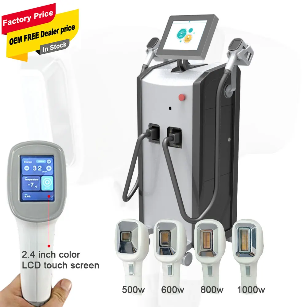 

Smart LCD screen diodenlaser permanent hair laser removal with two handle