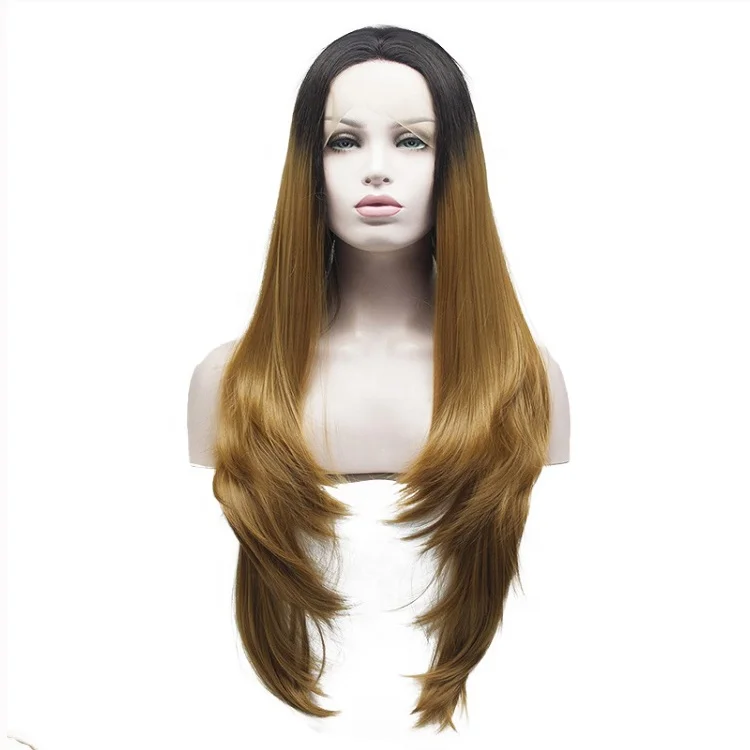 

Chinese Supply Silky And Supple Non-Marking Invisible Yellow Wig Highlight Wig Lace Front, Light yellow