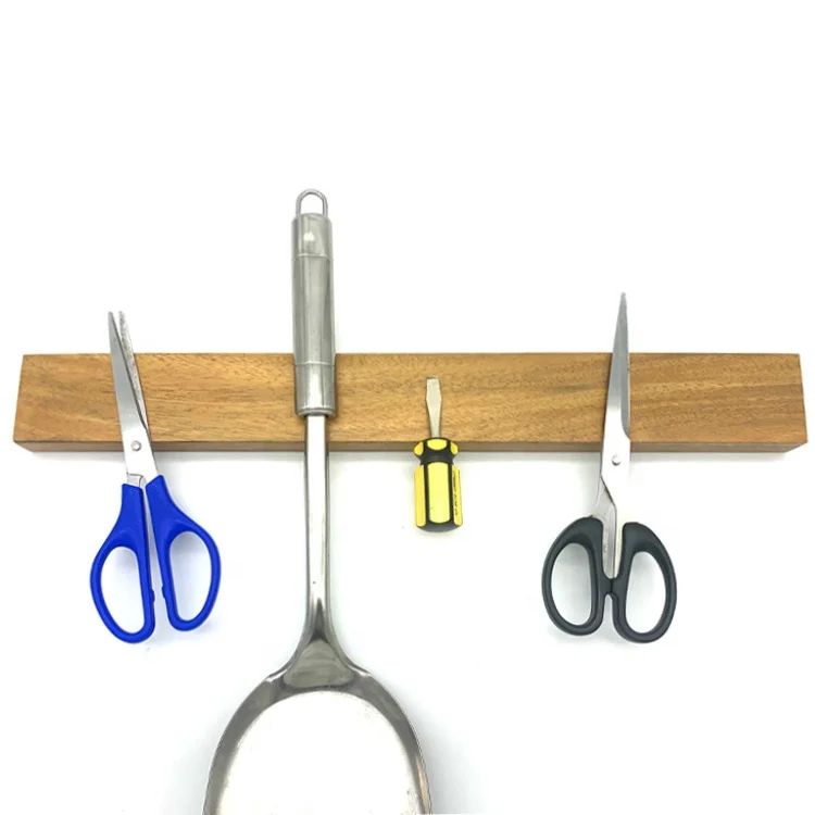 

16 Inch High Quality Acacia Wood Magnetic Knife Block/Holder