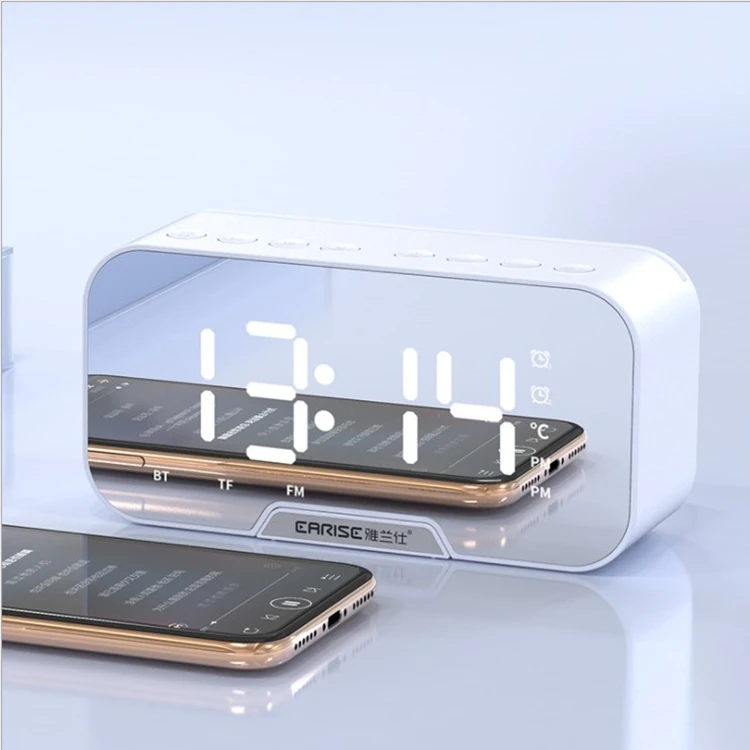 Amazon Smart G10 Wireless Bluetooth Speaker FM Radio Alarm Clock Speaker Mirror Adjustment Light Card Speaker Mini Subwoofer - ANKUX.COM