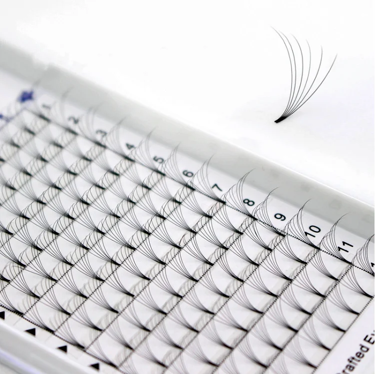 

individual and premade loose volume fans eyelash extensions, Natural black