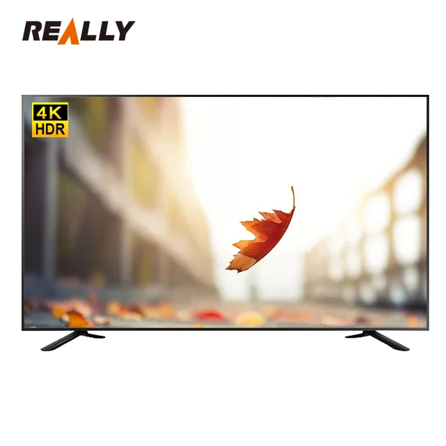 

65 inch hot sale new product screen led tv television 4k smart tv, Black