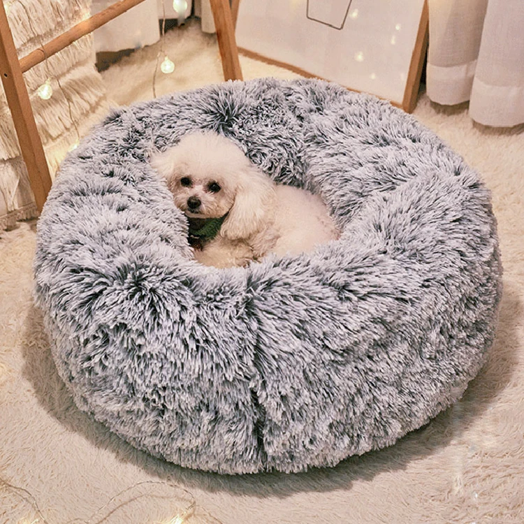 

Wholesale Custom Eco Friendly Cheap Memory Foam Waterproof Round Elevated Washable Donut Luxury Cat Dog Pet Beds, Customized color