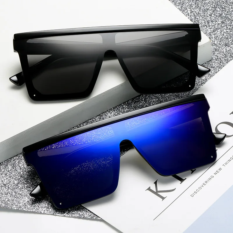 

2021 Wholesale Custom Logo Designer Big Frame Oversized Square Shades Sunglasses Mens Uv400 Protection Fashion Sunglasses