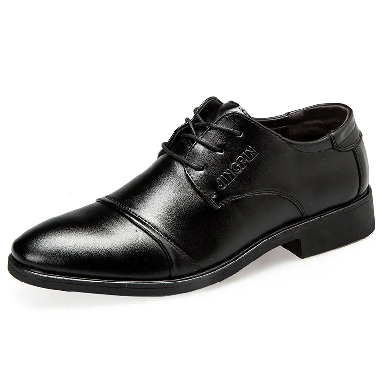 

2021-style men's casual business formal leather shoes plus size 48 fashion shoes