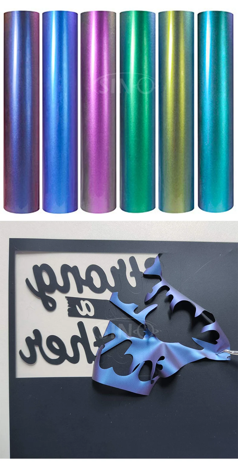Textile Chameleon Meallic Color Change Heat Transfer Vinyl