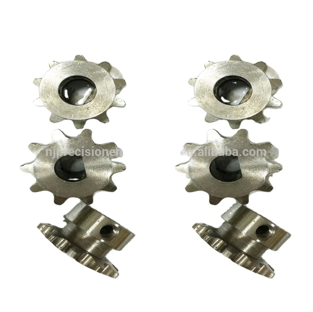 
made in china transmission forging gears,steel wire edm cnc machining gears, 16 Teeth custom steel milling sprocket gears 