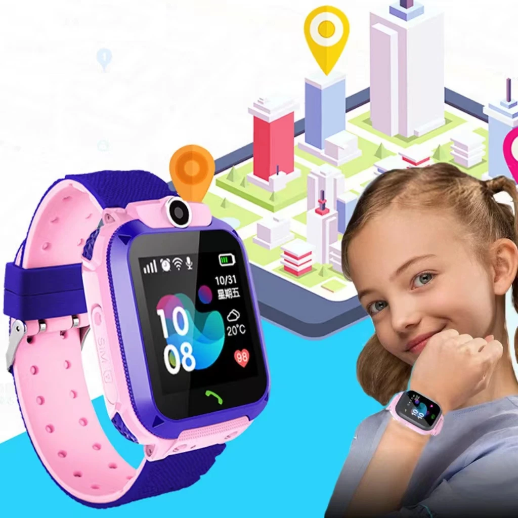 

Free Sample Q12 Camera Waterproof Watch GPS With SOS SIM Card Phone Call Tracker Smart Watch Children Smartwatch Kids
