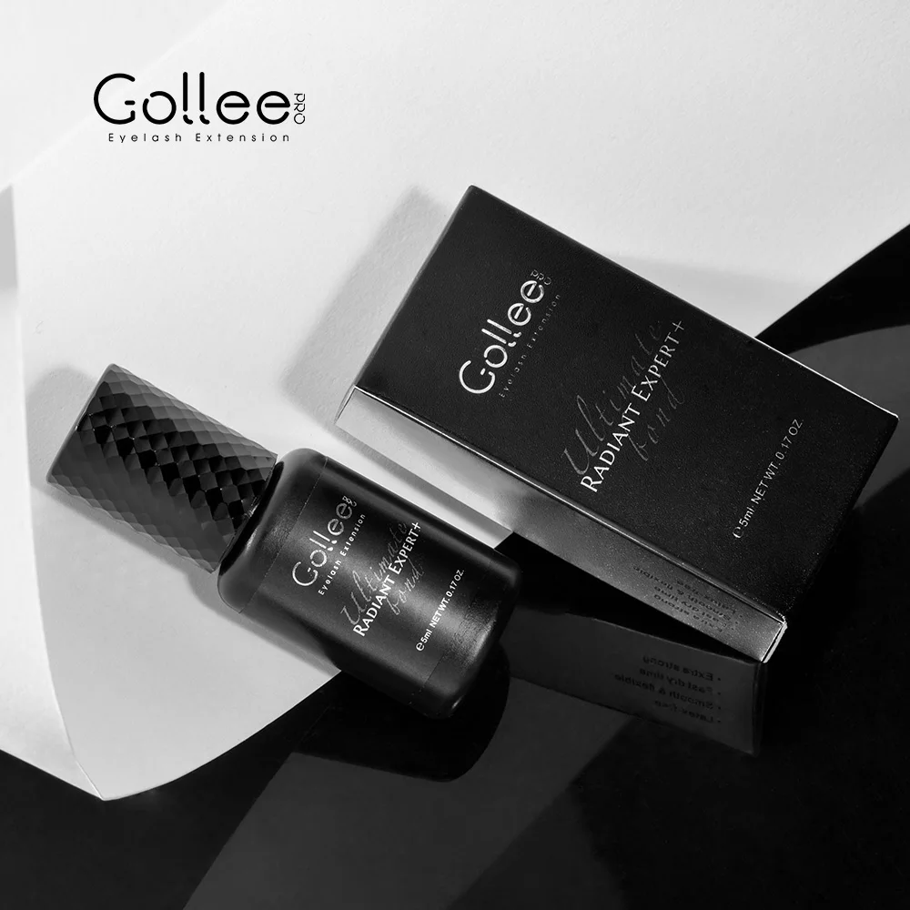 

Gollee 0.5 SEC Japan Oil Free Suppliers Custom Natural Slim Bottle Vegan Low Temp False Private Extension Label Eyelash Glue