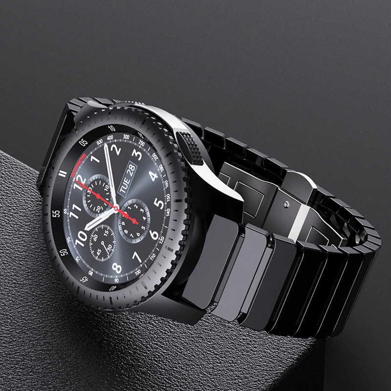 

Strap For Huawei GT2 Magic 2 46mm Gt2e Watch 22mm Universal Ceramic Watch Band Bracelet for Samsung Amazfit Huami Smart Watch, Black