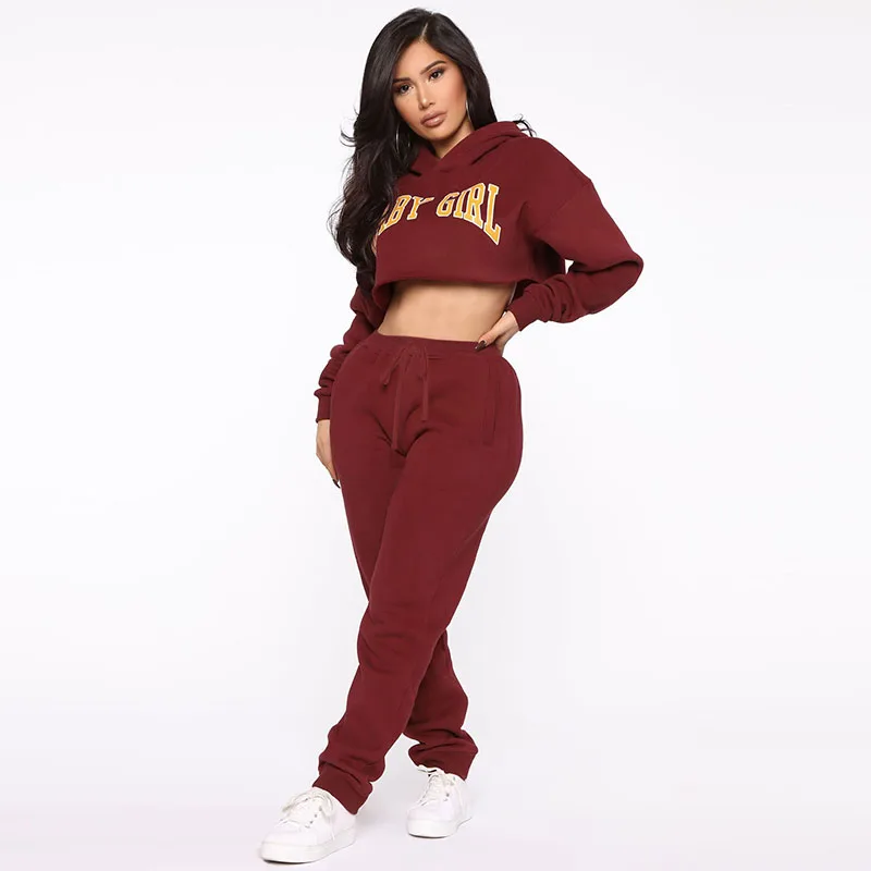 

CuteNOVA A20500S Two-piece Set P2020 Fashion Autumn Hollow Long Sleeve Printed Top and High Waist Trousers Two-piece Set