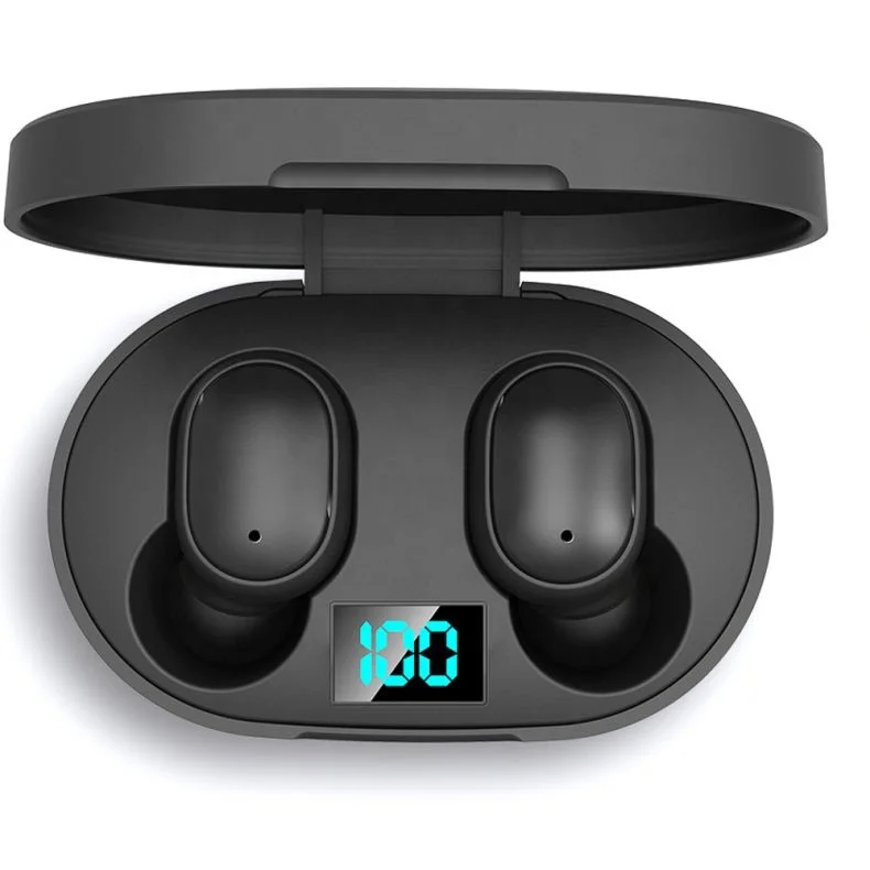 Handfree E6S Wireless Bluetooth 5.0 Stereo TWS Earbuds For Samsung iPhone Earphone JBL AKG With LED Display