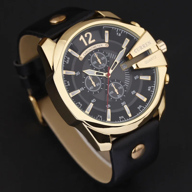

Curren 8176 Men Top Selling Luxury Brand Quartz Rose Gold Watches Men Fashion Male Clock Watch, 7 colors