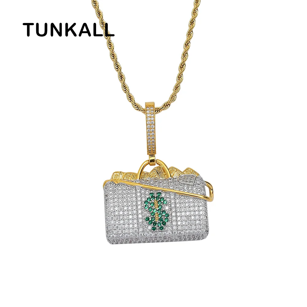 

CN287 Wholesale Brass Pendant Micro pave with CZ Bling Bling Mens Pendant Necklace Rock Hip Hop Jewelry
