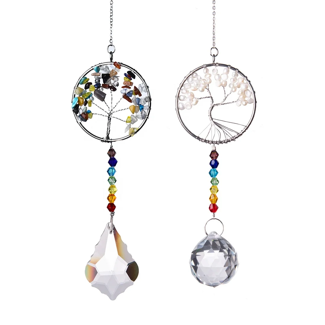 

Crystal Suncatcher Pearl Hanging Decoration Chandelier Lamps Light Pendant Curtain Wedding Favor Decoration Gift Souviner