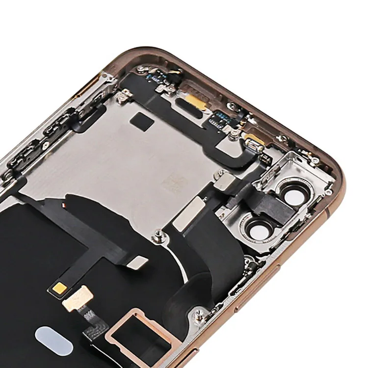 

Back Housing for iphone 7 8 PLUS X XR XS MAX 11 PRO MAX Back Cover Battery Door Rear Cover with small parts flex, Gray/gold/silver