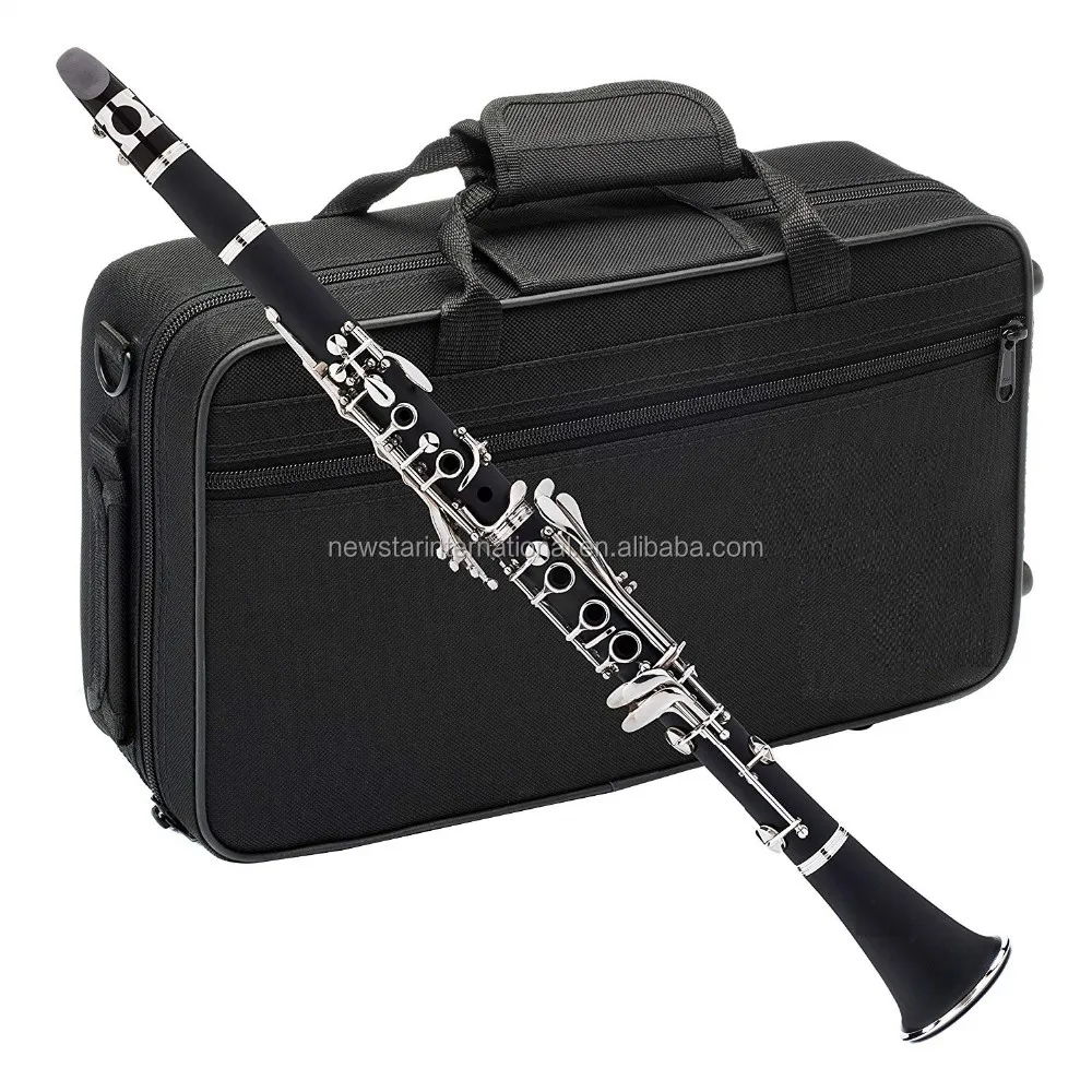 

Bb flat ebonite clarinet with case mouthpiece 17keys hcl 101