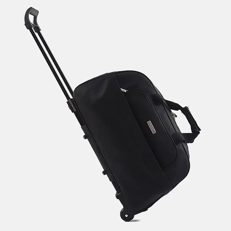 

Hand-held men's pull-rod bag on wheels luggage light folding boarding bag for business travel storage bag