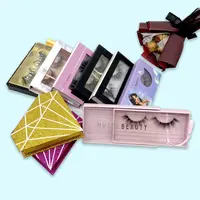 

Wholesale Private label logo lash boxes false eyelash packaging box custom