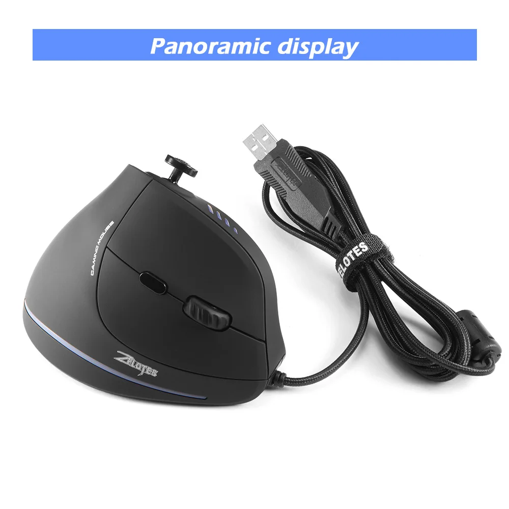C18 10000dpi Rgb Vertical Gaming Mouse With Joystick Buy Vertical