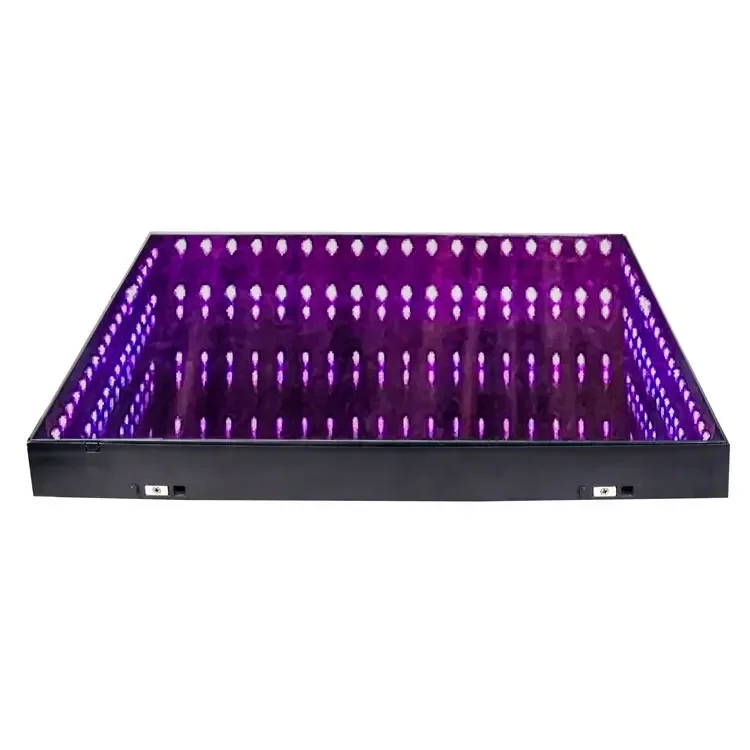 

TOPFLASHSTAR Magnetic Led Dance Floor Wedding Portable 3D Interactive Dance Floor Light Infinity Mirror Wireless Dance Floor