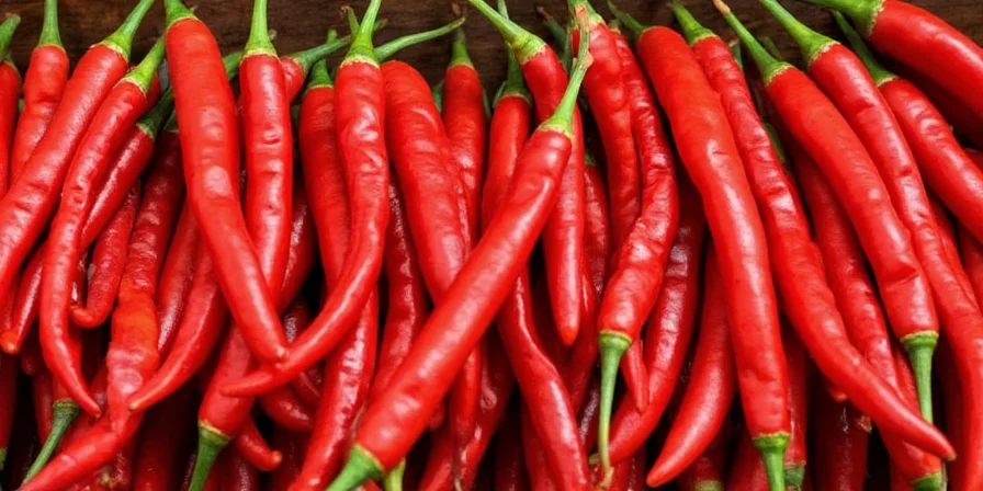 Red ghost pepper close-up