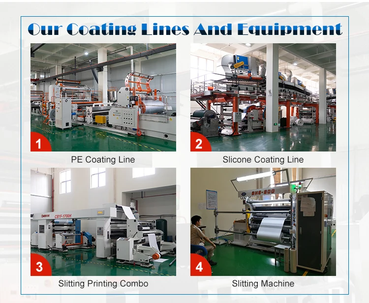 White Double Side 120gsm Silicone Coated CCK Release Liner Paper