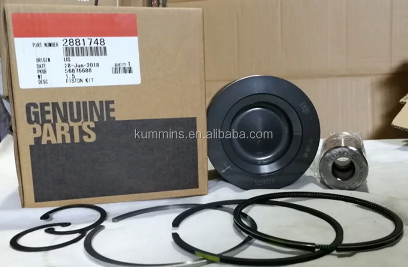 Isf3.8 Engine Piston Kit 5258754 2881748 Ring 4089258 3959079 3943447