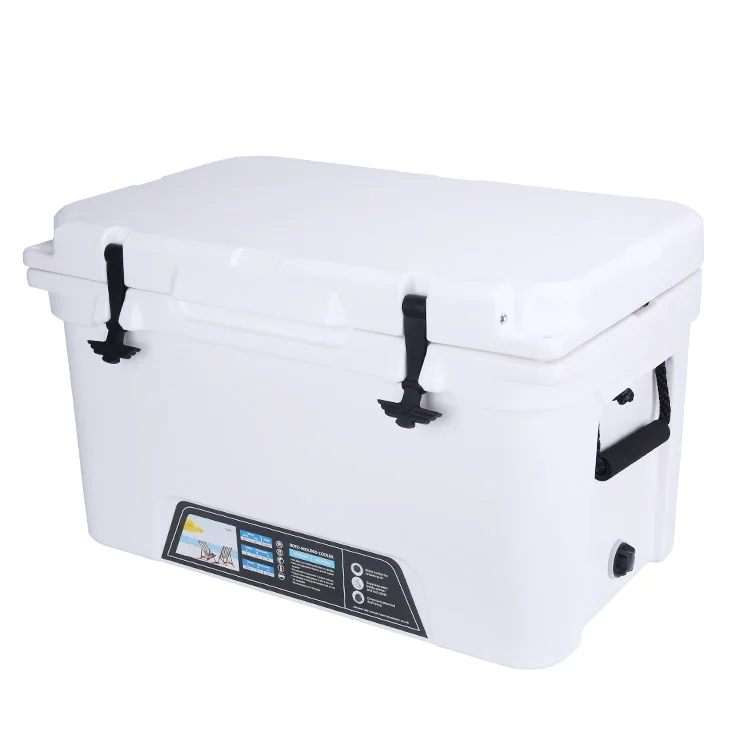 

ROTR serious 45QT waterproof thermal box Insulated wholesale Hard ice chest Eco friendly Cooler Box for camping fishing, Red/blue/ customized