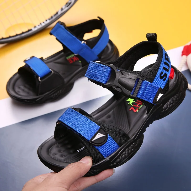 

New Arrival Wholesale children beach shoes Summer boys girls teens Many colors soft material comformtable kids sandals