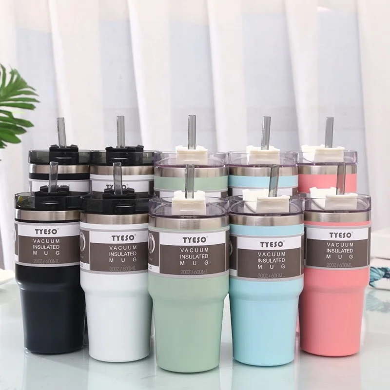 

Personalized Powder Coated Stainless Steel Pink Coffee Tumbler Set 20oz Vacuum Sealed Insulated Cup Low MOQ Wine Gift Set