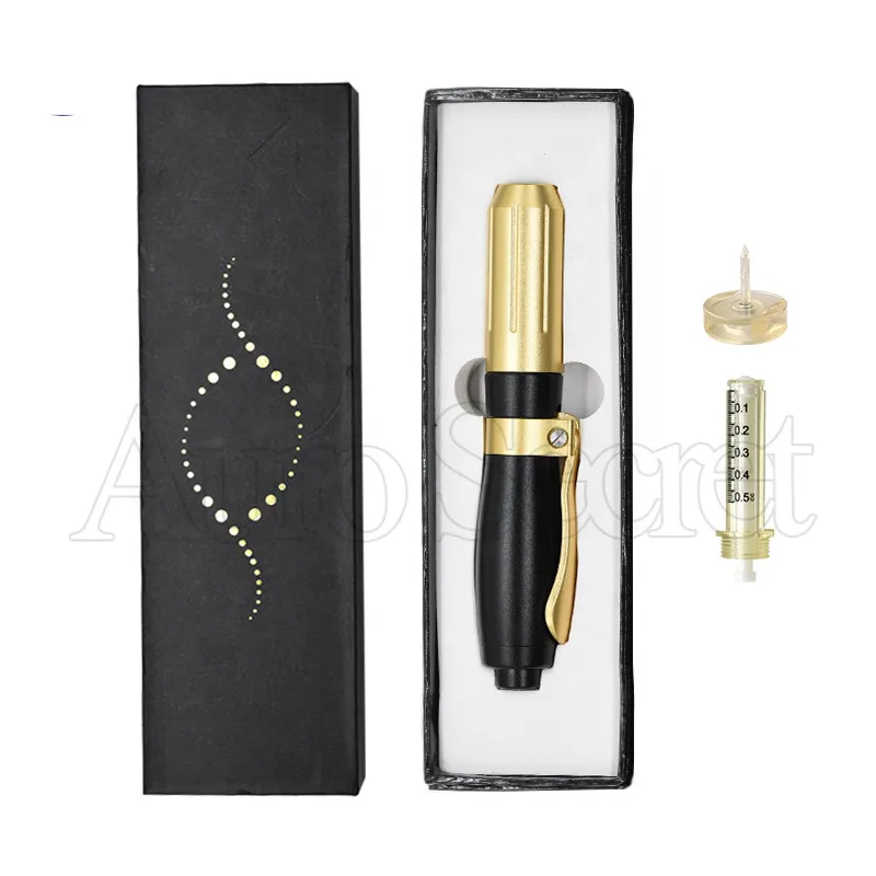 

High quality anti aging high pressure skin beauty machine hyaluronic meso injection pen gold 24 k hyaluronic acid pen 20ml