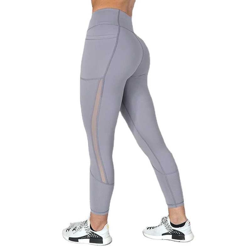 

Compression Tights Cargo Sweat Joggers Fitness Gym Active Leggings High Waist Workout Nylon Yoga Pants For Women