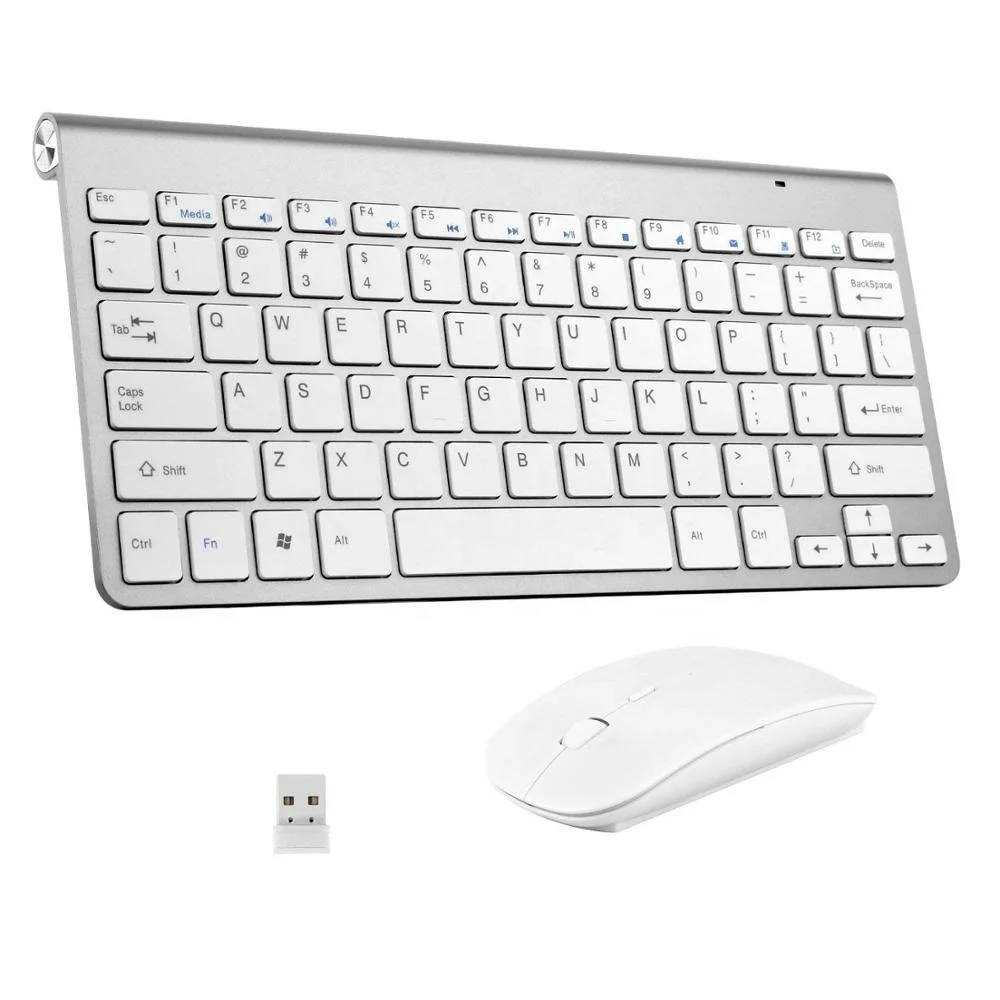 

slim wireless different types of compute keyboard mouse combos, Silver golden rose