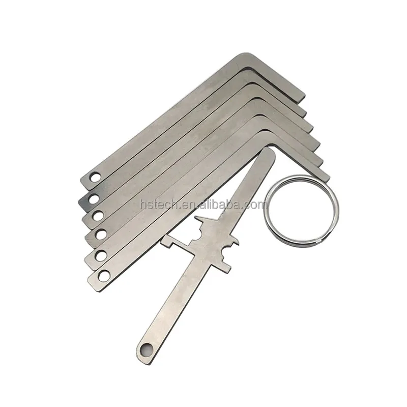 

New arrival Customized logo 7pcs /set dimple lock wrench lock pick set