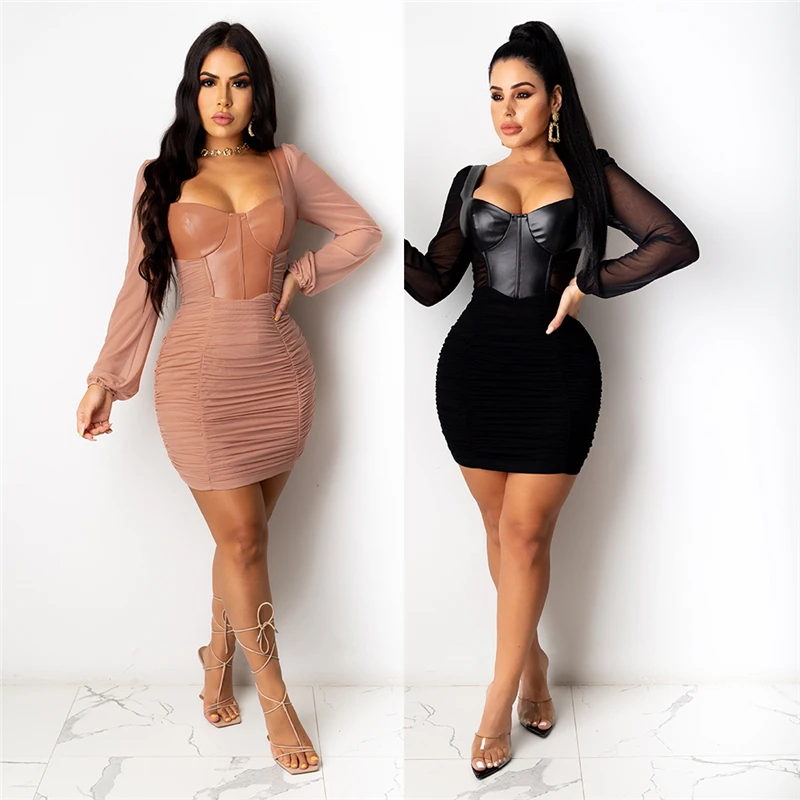 

Wholesale High quality elegant commuter zipper casual dress nightwear woman dress new arrivals 2021