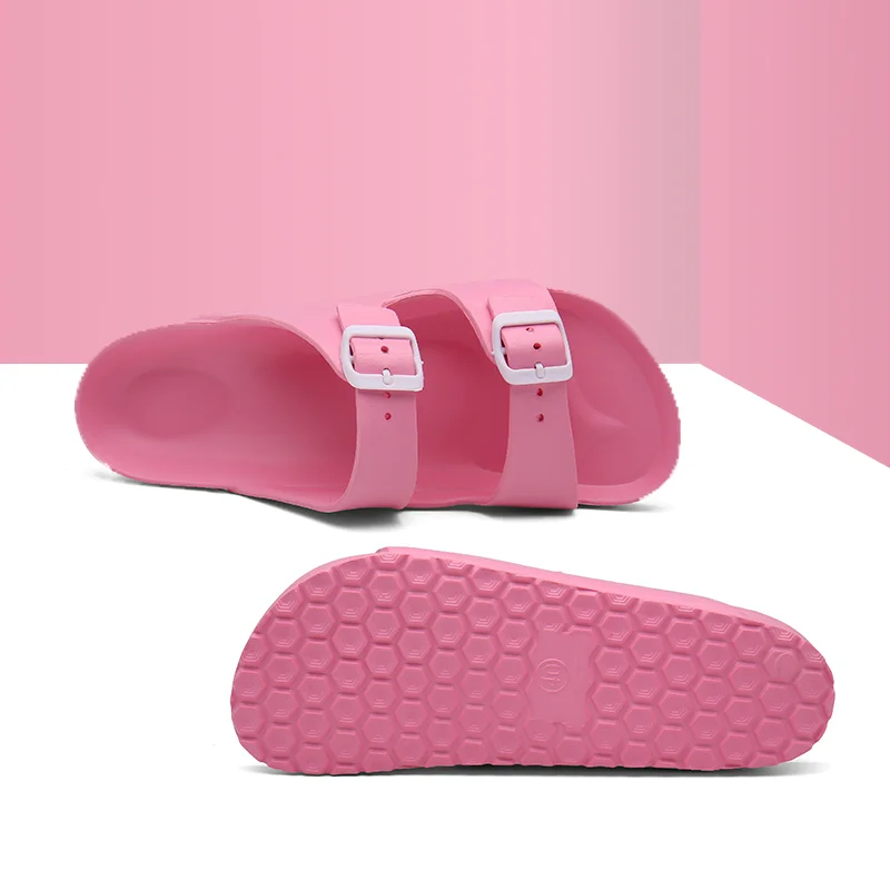 

Summer Beach Casual Shoes Women Garden Clogs Strap Buckle Mule Sandals Slide, 4 colors