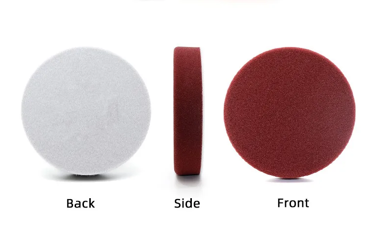 Hot Sale Car Care Flat Polishing Foam Pad Auto Detailing Foam Buffing Pads 