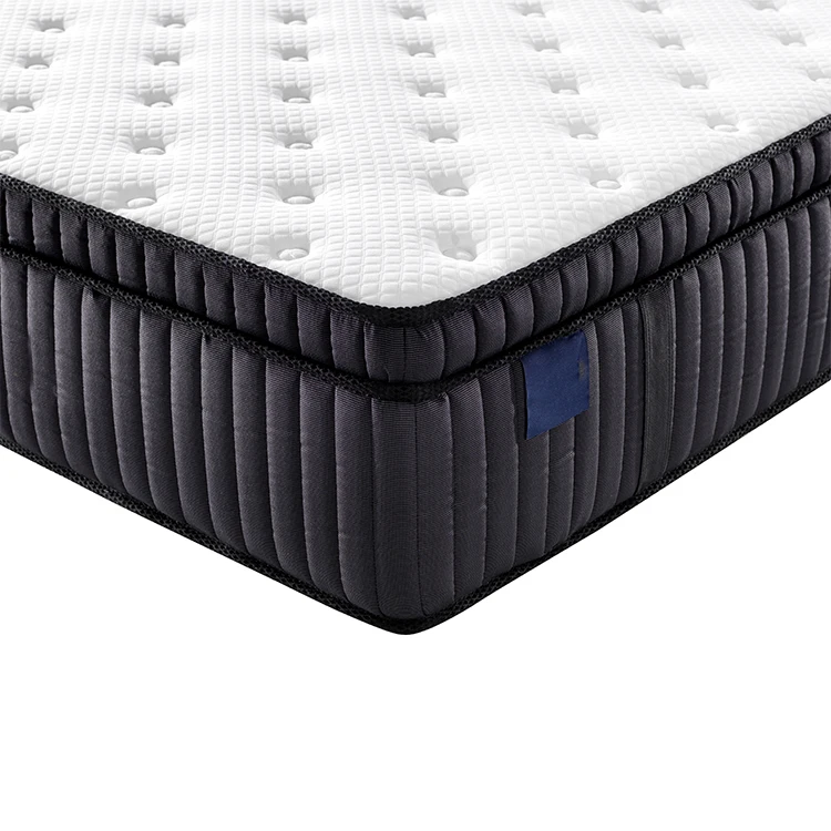 free sample 14 Inch cool gel memory high density foam top spring Mattress High Quality Euro Top Pocket Spring mattresses
