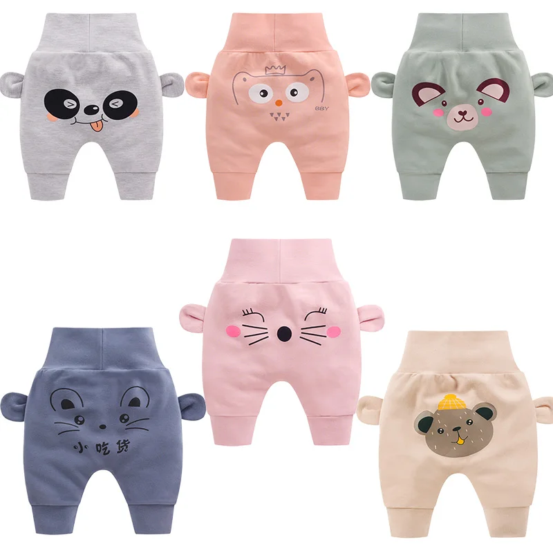 

100% cotton high waist trousers kids training clothes newborn diapers clothing children bloomers boys girls baby pants