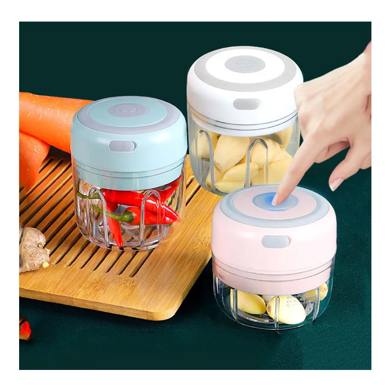 

Kitchen Mini Wireless Food Slicer Portable Processor Portable USB Charging Electric Garlic Chopper Children food blender