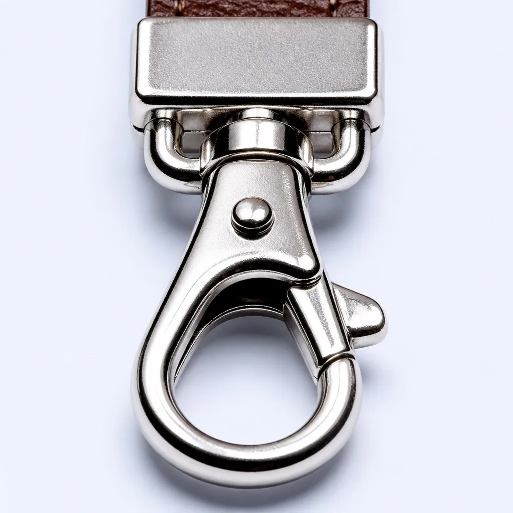 Close-up of the stitched leather strap texture