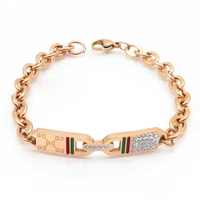 

Fashion Rose Gold Gold Plated Unisex Stainless Steel Jewelry Bracelet