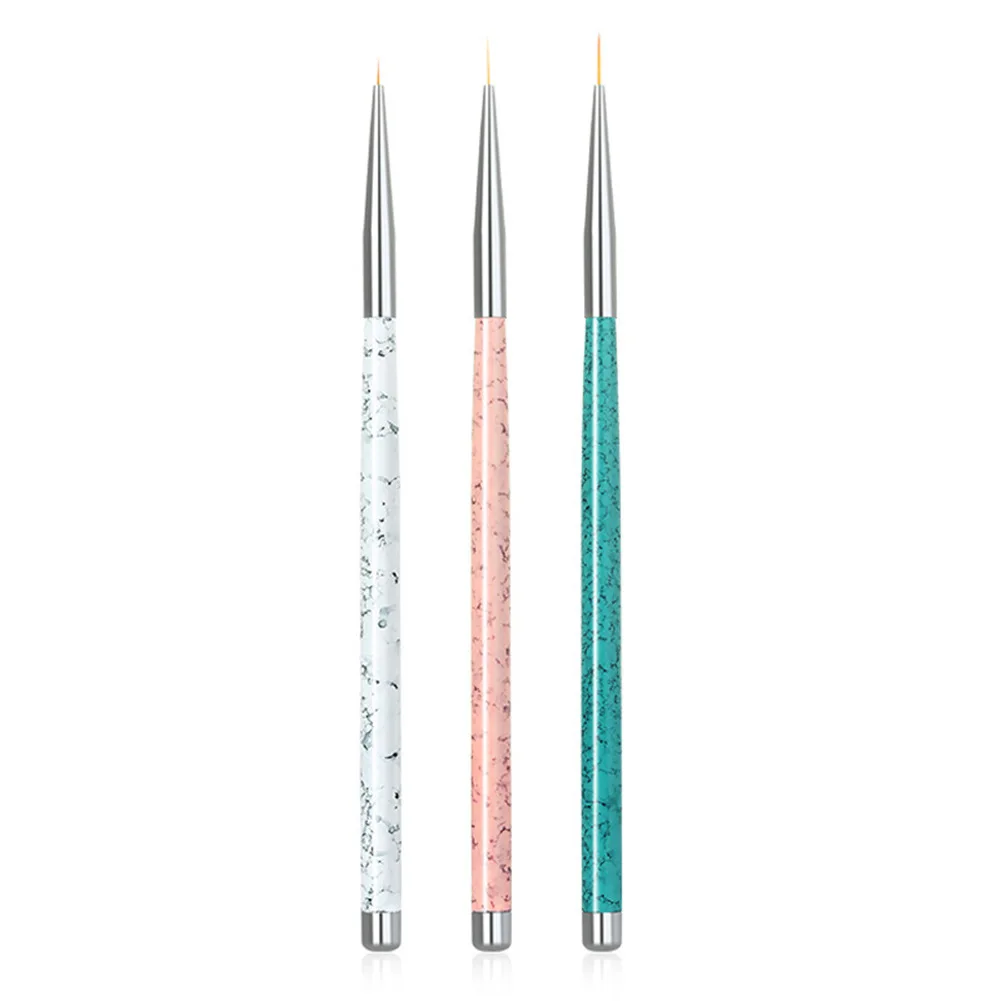 

Hot Selling 3PCS Metal Paint Brush Pen Nail Art, Colors