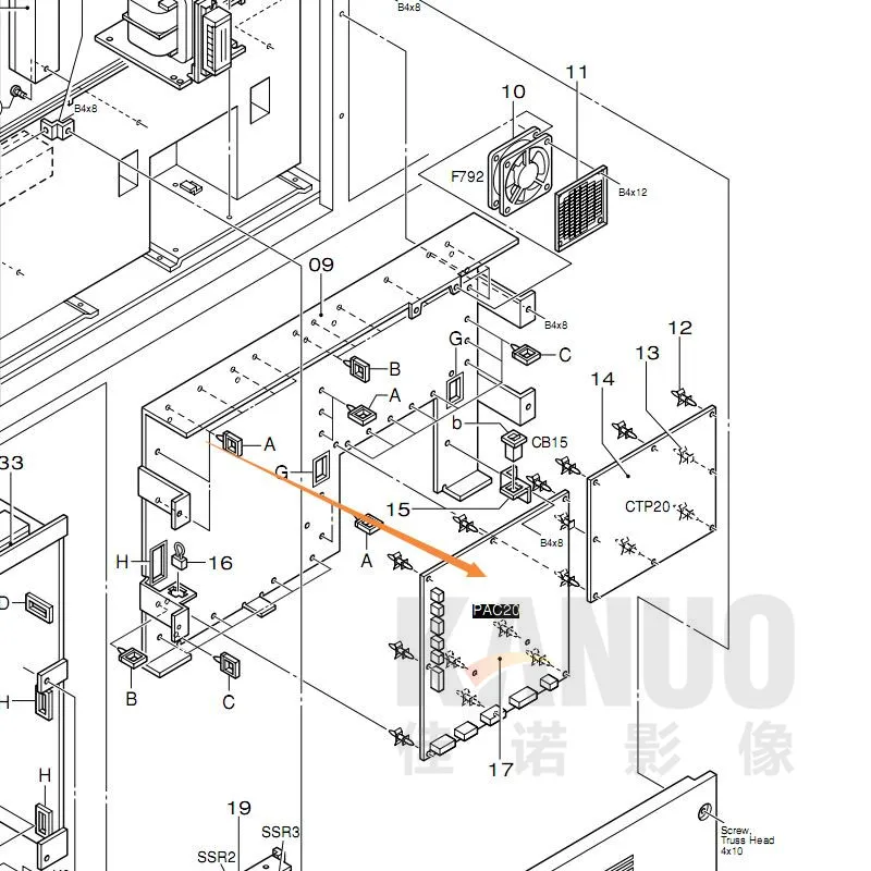 PAC20 PCB 113H0361E FUJI 350 355 370 375 LP1500SC LP2000SC 디지털 Minilab ...