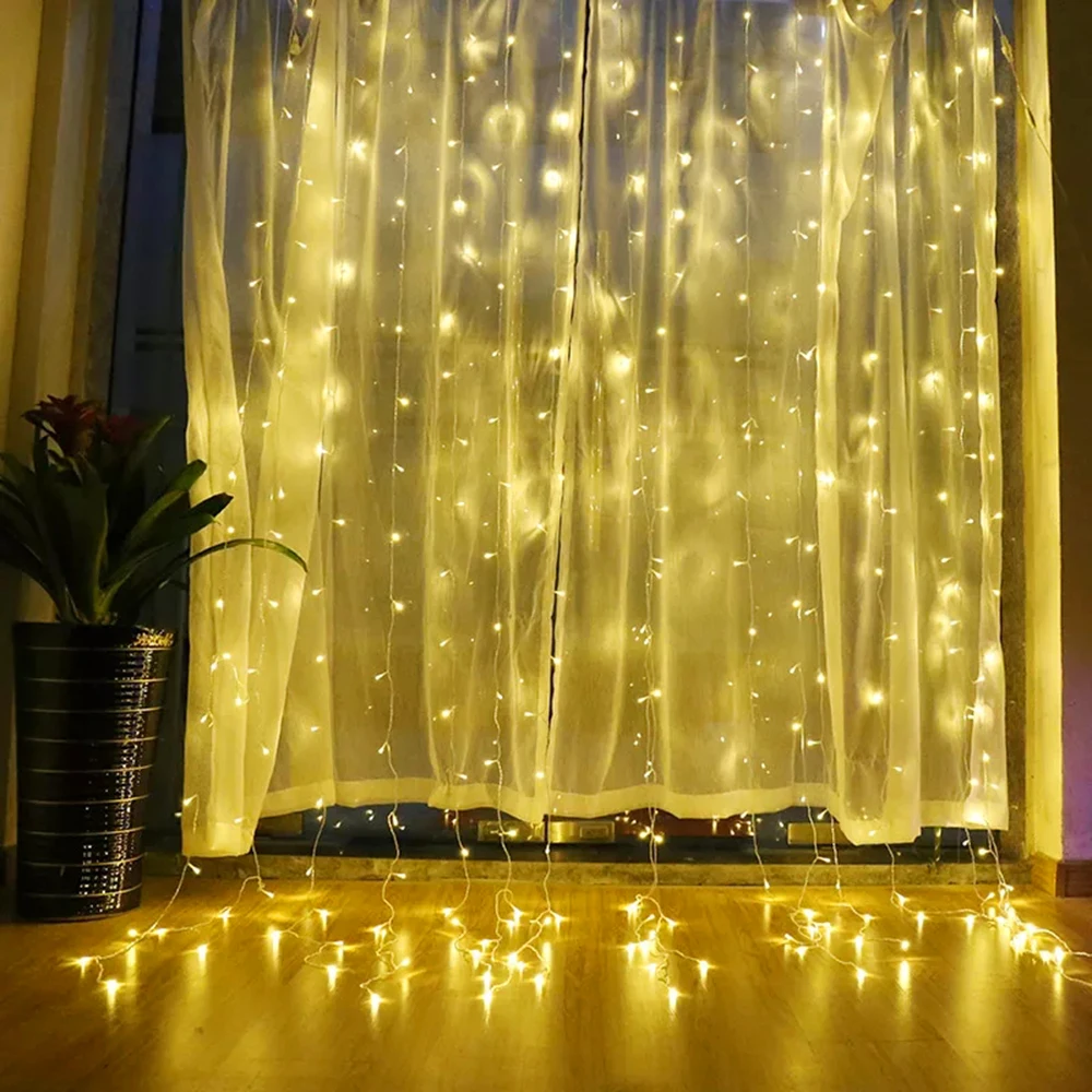 Bolylight Hot Sale 3m*3m Window LED string Curtain Light Led String Fairy Light For Christmas/Bedroom/Party/wedding