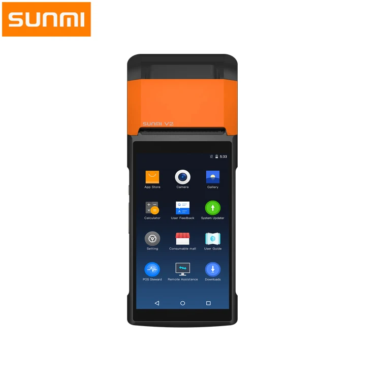 

handheld android 7.1 4G smart pos terminal SUNMI V2